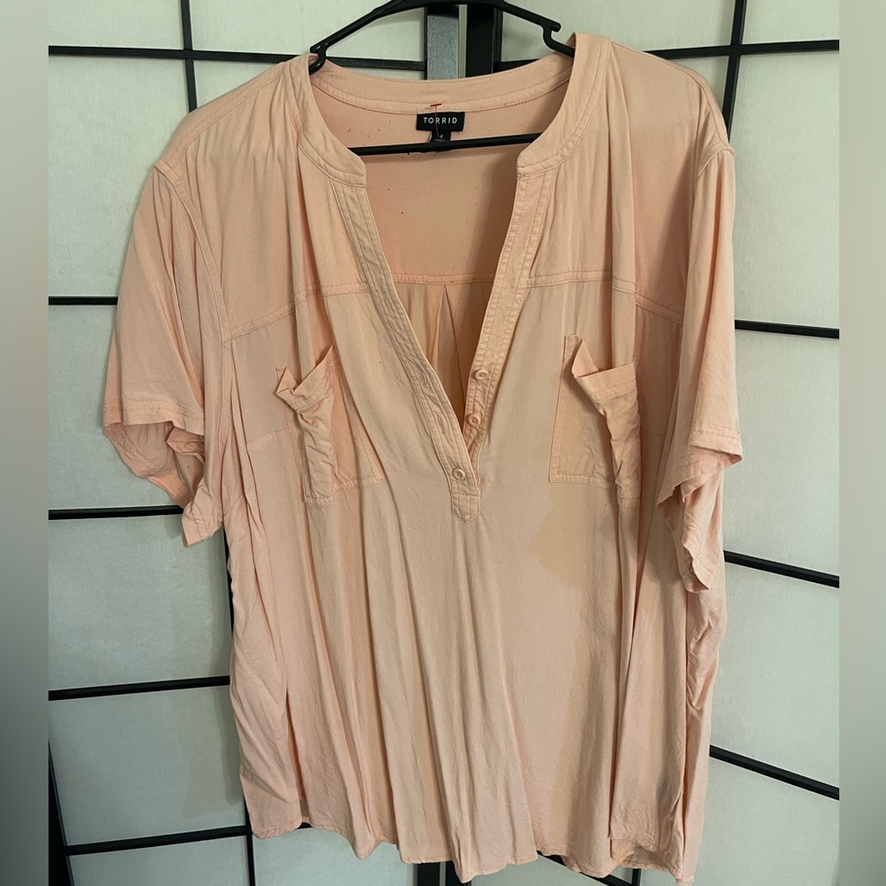 Torrid 4 Pink Blouse